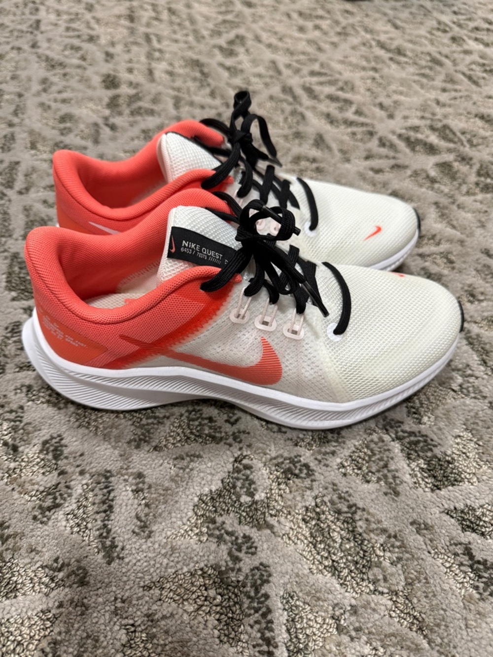 Nike Women’s Running Shoes - White with Coral Accents